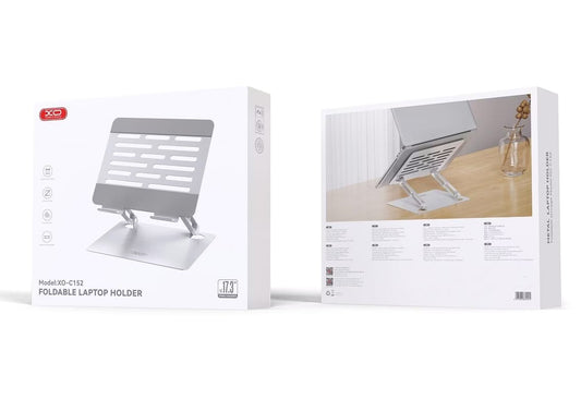 Suport XO Design C152 pentru Laptop max. 17.3inch, Argintiu