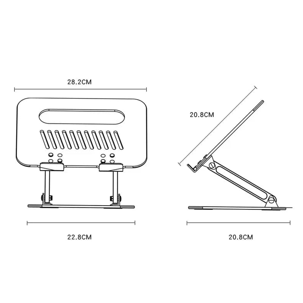 Suport Yesido LP05 pentru Laptop 10inch - 17inch, Argintiu