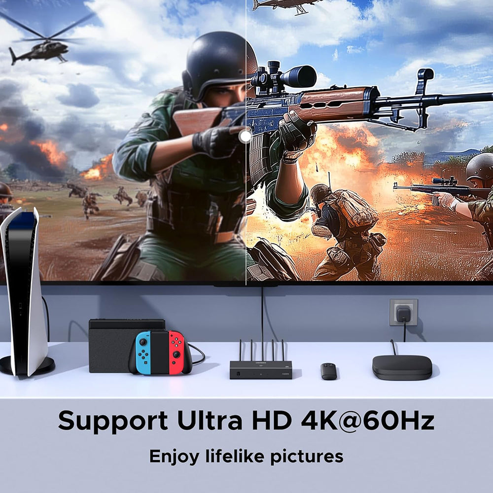 Switch Video HDMI UGREEN AW504 (55857), Negru