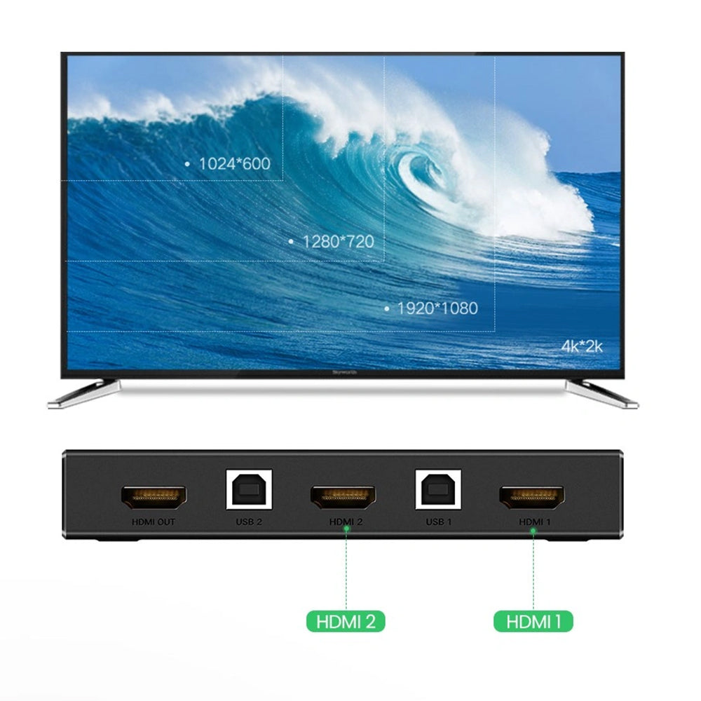 Switch Video HDMI UGREEN CM200 (50744), Negru