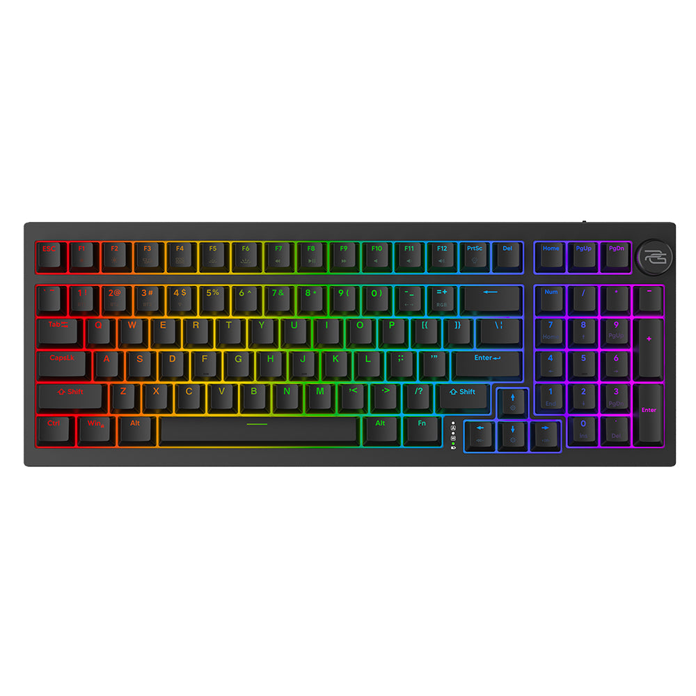 Tastatura Gaming Wireless Proove Slicker, RGB, BT / Wi-Fi / Wired, 1.8m, Neagra WKSLEN00022401