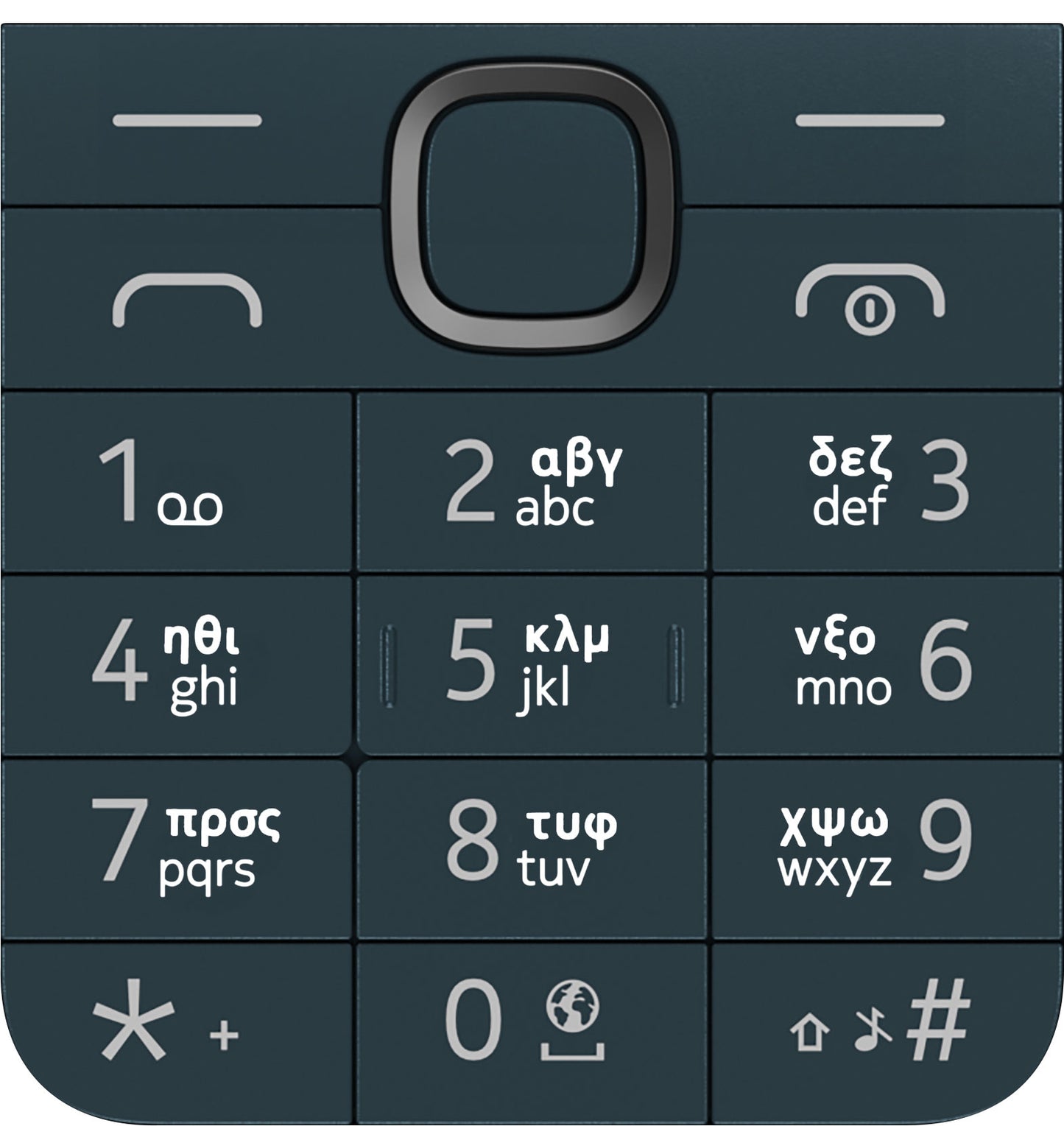 Greek Keypad for Nokia 225 4G (2024), Blue
