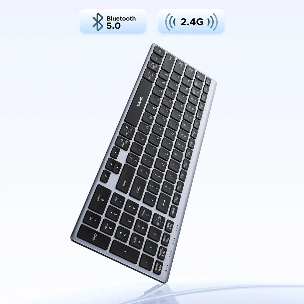 Tastatura Wireless UGREEN K552 (75163), BT / Wi-Fi, Neagra