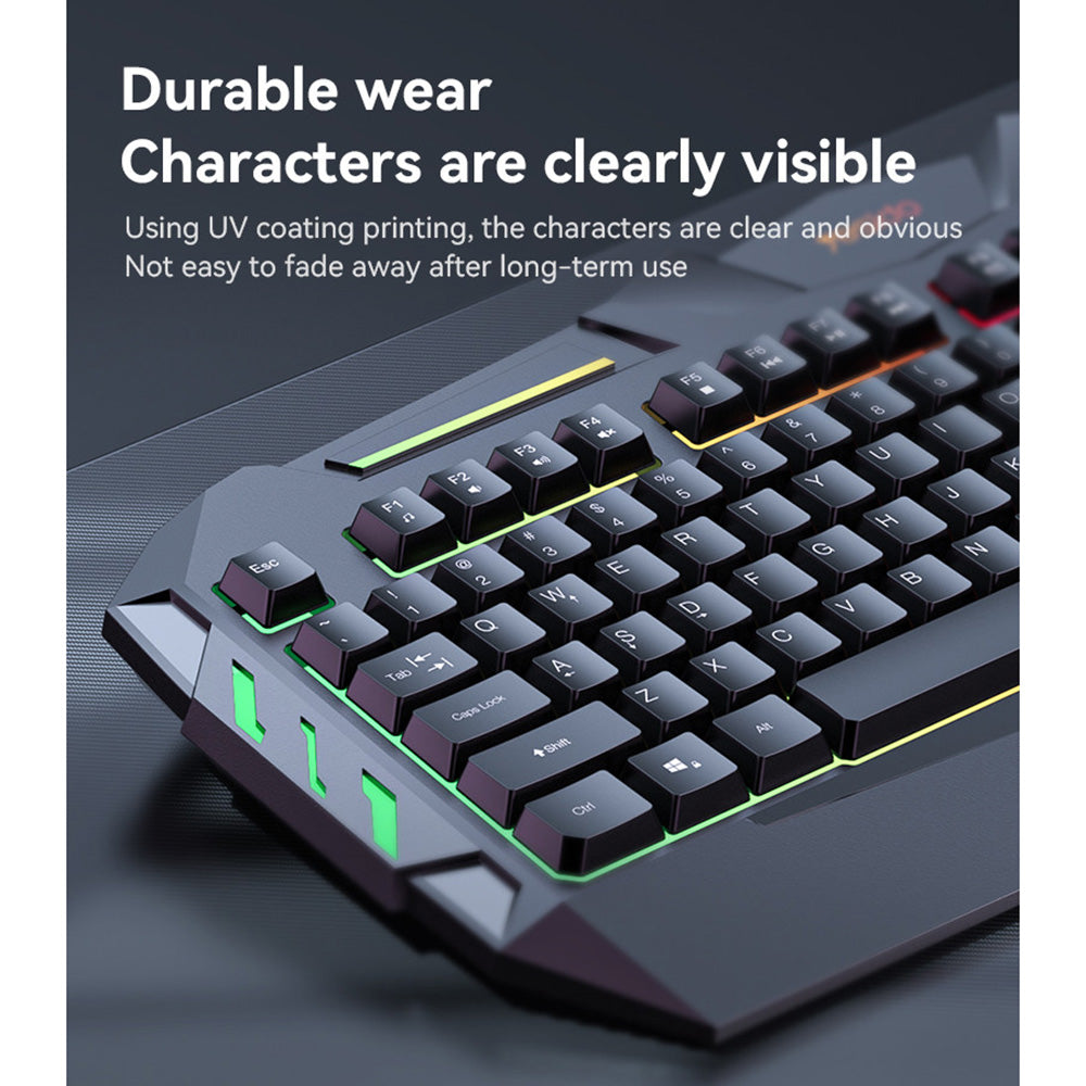 Tastatura Gaming Wired USB Yesido KB21, RGB, 1.5m, Neagra