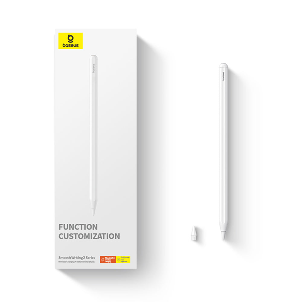 Touch Pen Baseus Smooth Writing 2 Series pentru Apple iPad, Versiune Activ, Alb P80015805211-00