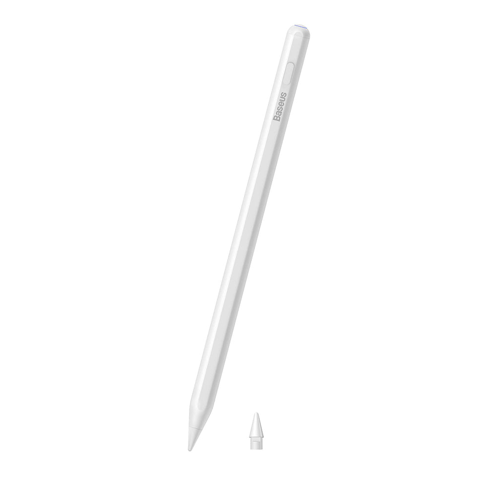 Touch Pen Baseus Smooth Writing 2 Series pentru Apple iPad, Versiune Wireless Activ, Alb SXBC080102