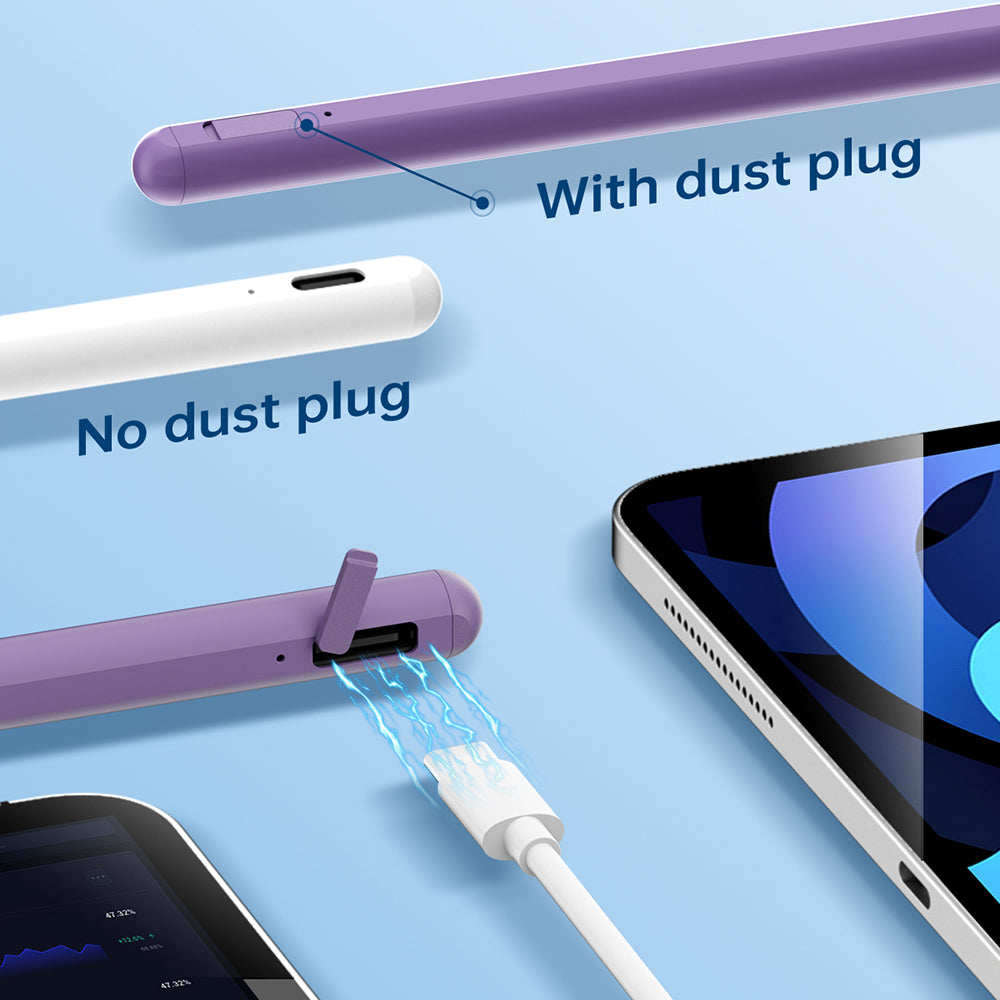 Touch Pen Techsuit AC10SH pentru Apple iPad, Versiune Activ, Alb
