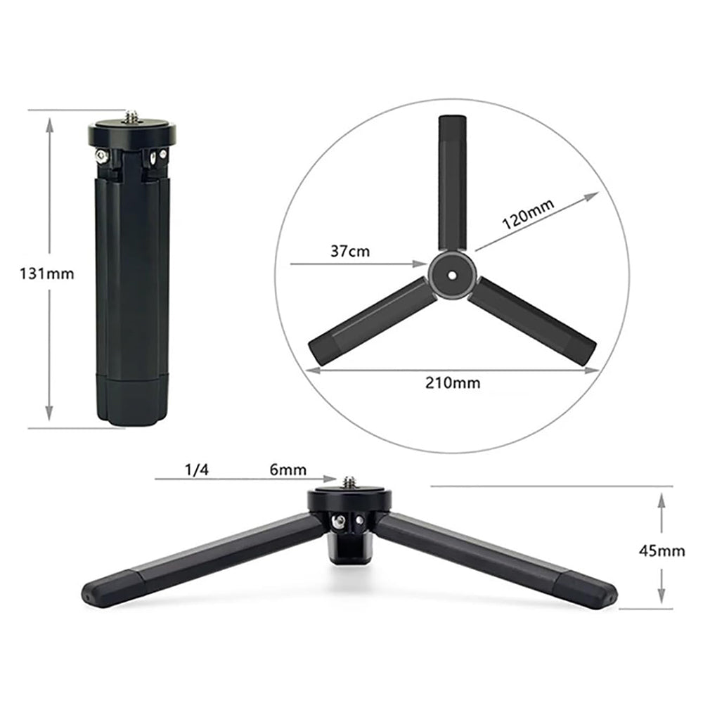 Trepied 1/4inch Techsuit TPD2, Negru
