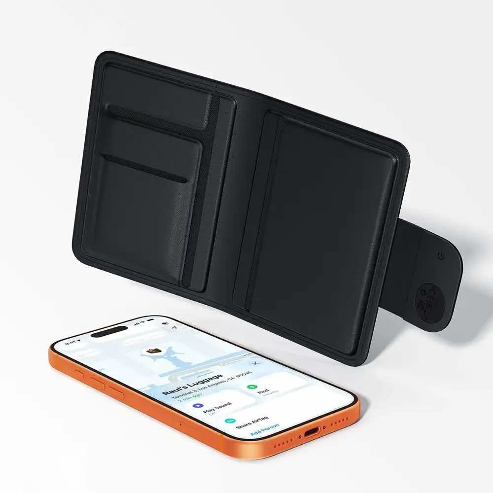 Acefast SmartTag Passport S6 pentru iOS Series, Negru