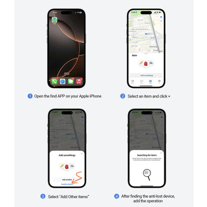 Acefast SmartTag S1 pentru iOS Series, Gri