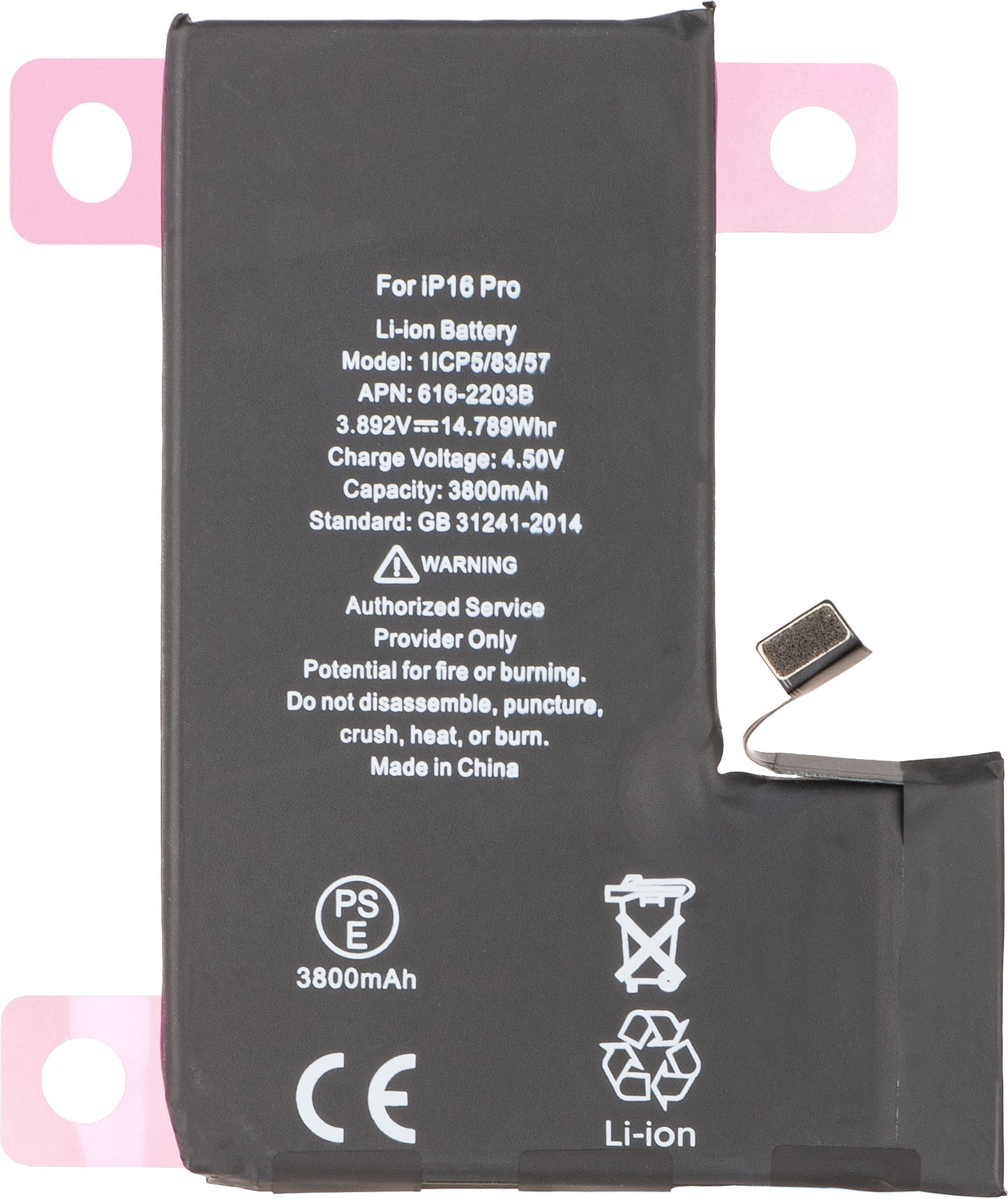 Acumulator Apple iPhone 16 Pro, High Capacity