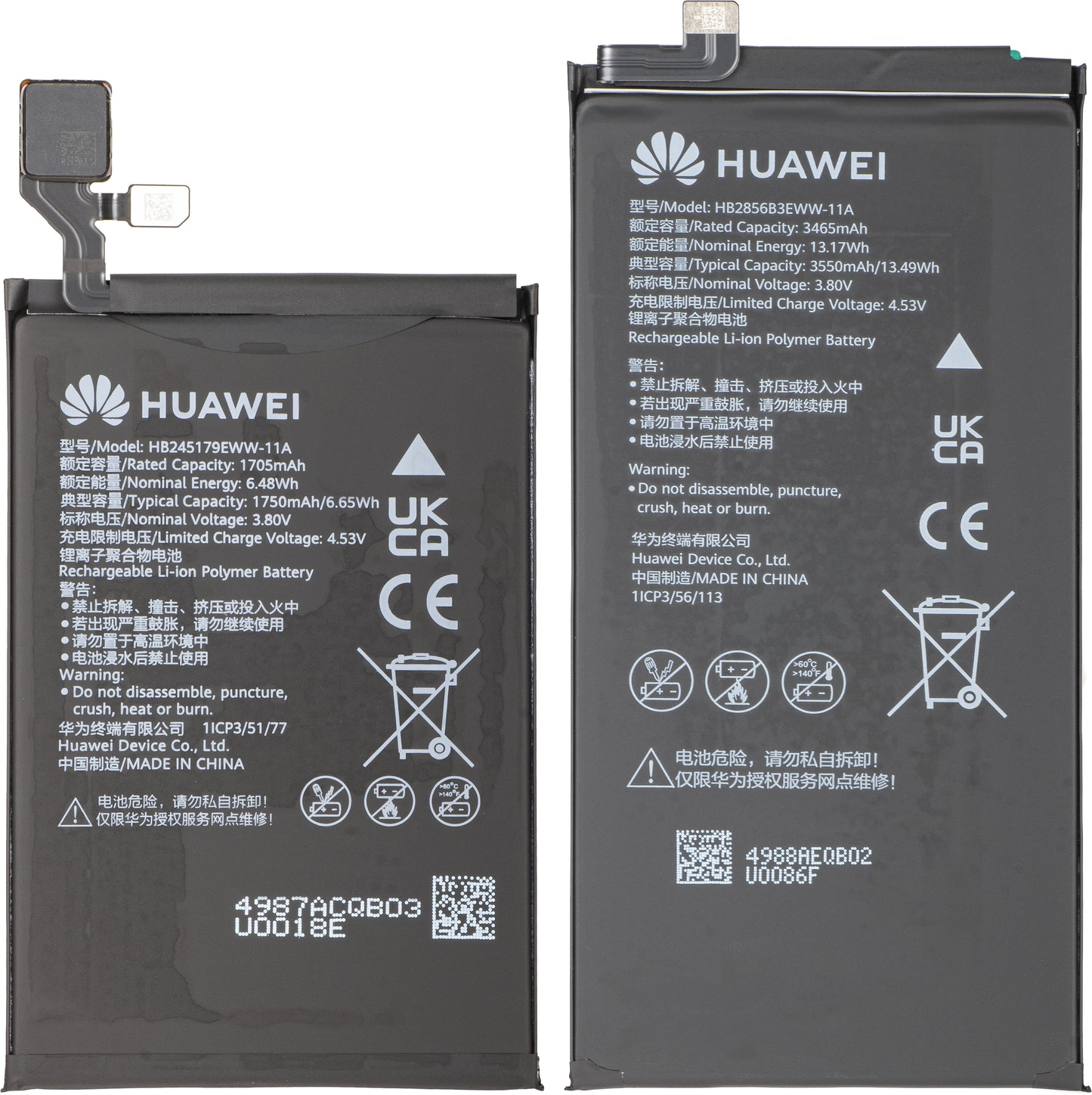 Acumulator Huawei Mate X7, HB2856B3EWW-11A + HB245179EWW-11A, Service Pack 02357JJU