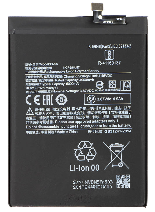 Acumulator pentru Xiaomi Redmi 10 2022 / Note 10T 5G / 10 (2021) / Note 10 5G / Poco M3 Pro 5G, BN5A