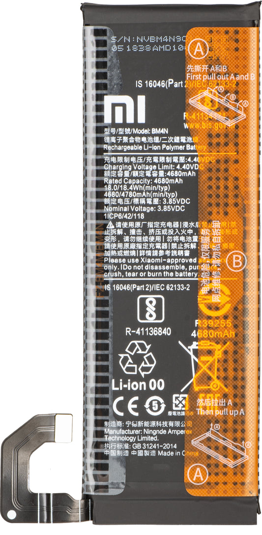 Acumulator Xiaomi Mi 10 5G, BM4N, Service Pack 460200000U1G