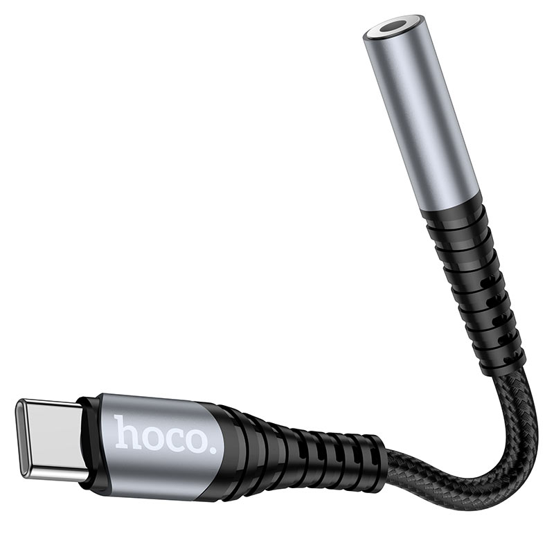 Adaptor Audio USB-C - 3.5mm HOCO LS33, Gri
