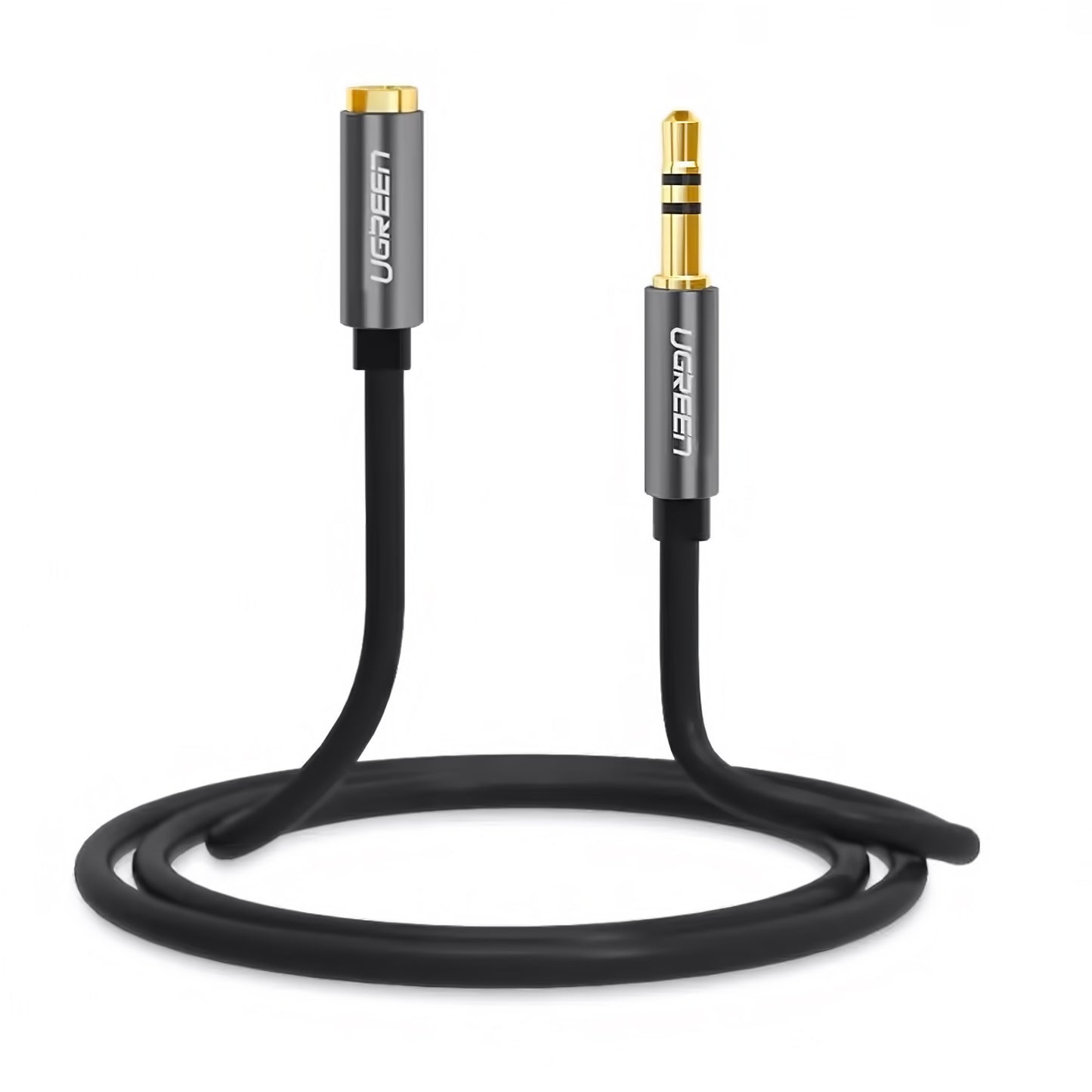 Adaptor Audio 3.5mm - 3.5mm UGREEN AV118, 1m, Negru