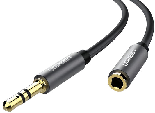 Adaptor Audio 3.5mm - 3.5mm UGREEN AV118, 0.5m, Negru