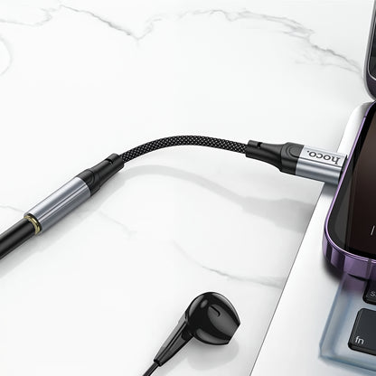 Adaptor Audio Lightning - 3.5mm HOCO LS36A, Gri