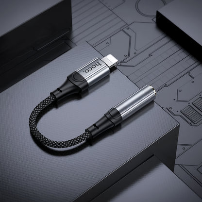 Adaptor Audio Lightning - 3.5mm HOCO LS36A, Gri