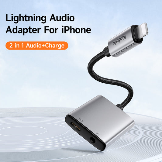 Adaptor Audio Lightning - Lightning / 3.5mm McDodo CA-5540 Wales, Gri