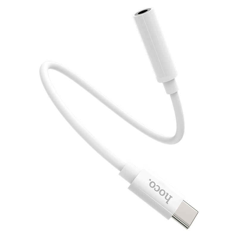Adaptor Audio USB-C - 3.5mm HOCO LS30, Alb