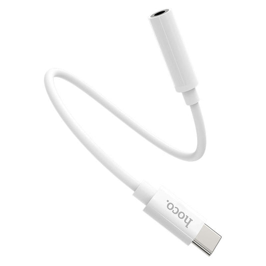 Adaptor Audio USB-C - 3.5mm HOCO LS30, Alb