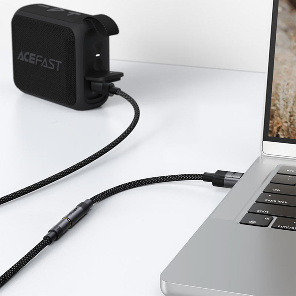 Adaptor Audio Acefast J13, USB-A - 3.5mm, Negru