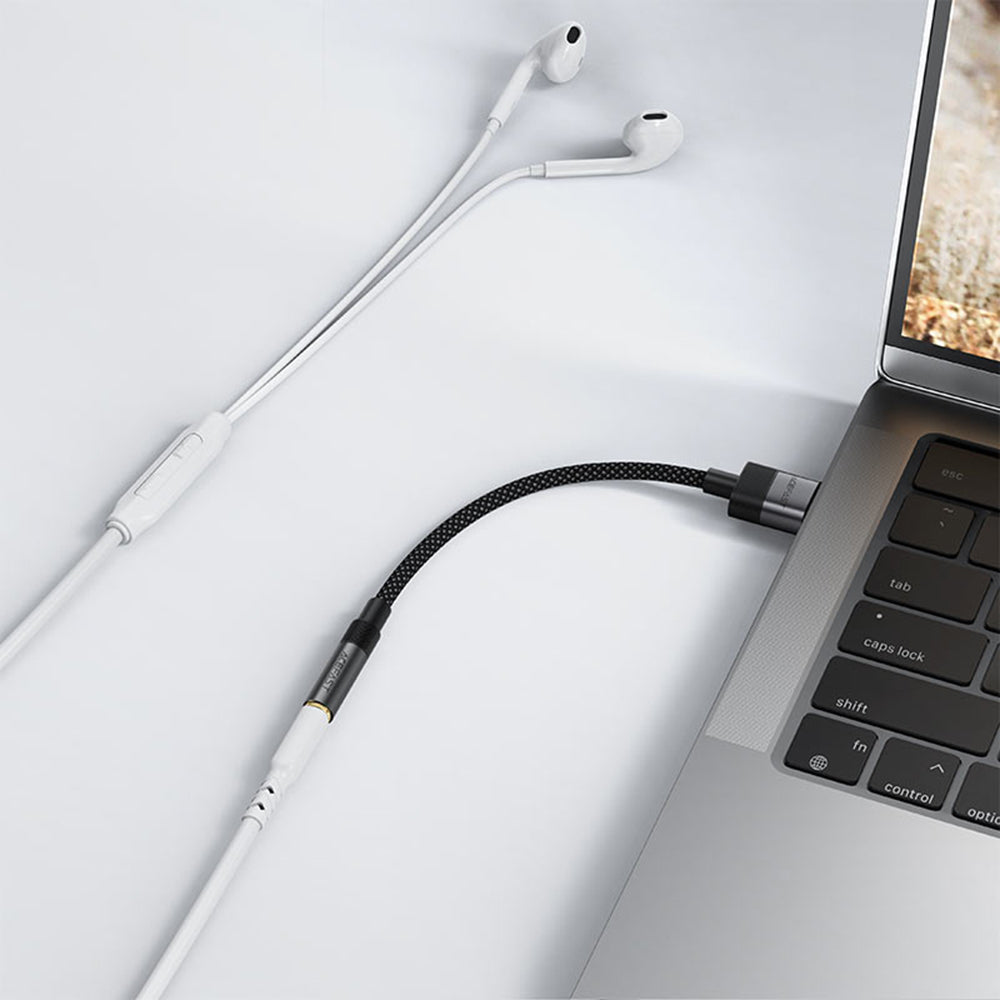 Adaptor Audio Acefast J13, USB-A - 3.5mm, Negru