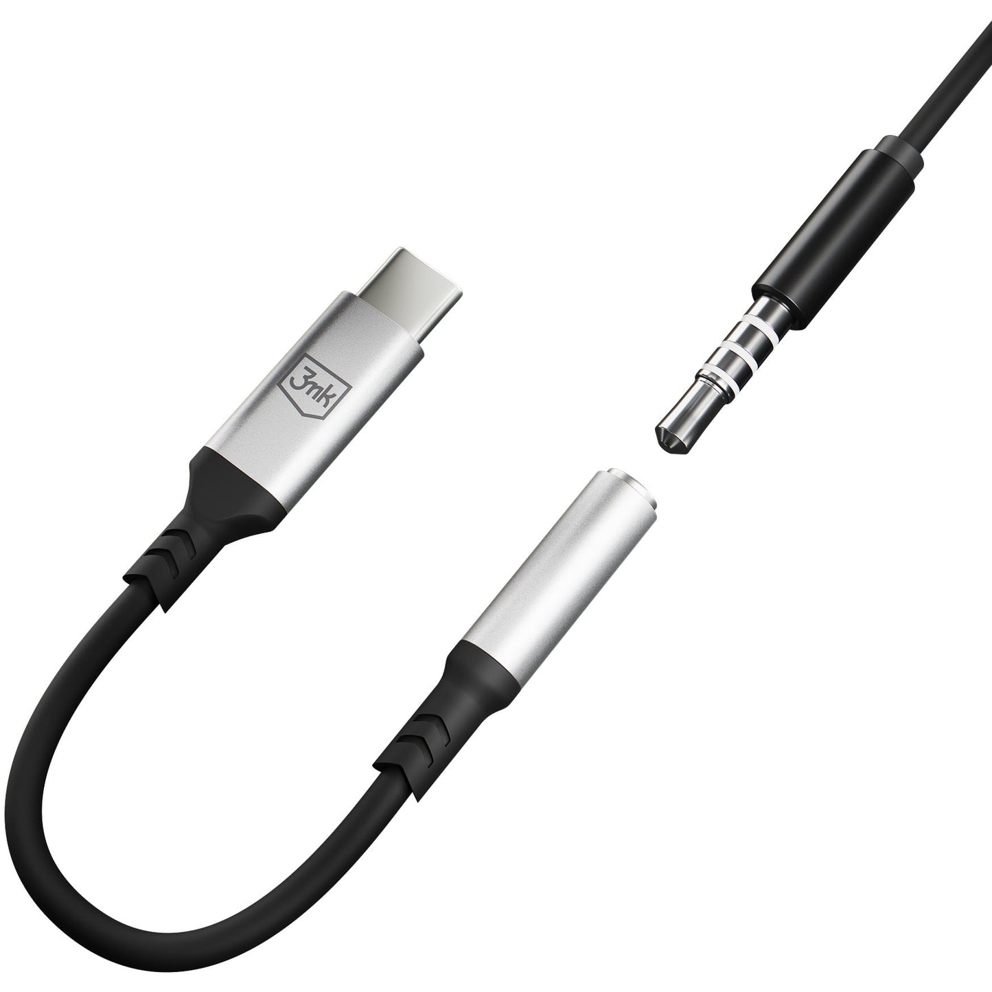Adaptor Audio USB-C - 3.5mm 3MK, Argintiu