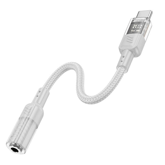 Adaptor Audio USB-C - 3.5mm HOCO LS37, Gri