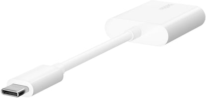 Adaptor Audio USB-C - USB-C / USB-C Belkin RockStar, Alb F7U081btWH