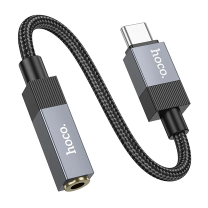Adaptor Audio USB-C - 3.5mm HOCO UPA32C, Negru