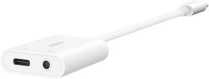 Adaptor Audio USB-C - 3.5mm / USB-C Belkin RockStar, Negru NPA004btBK
