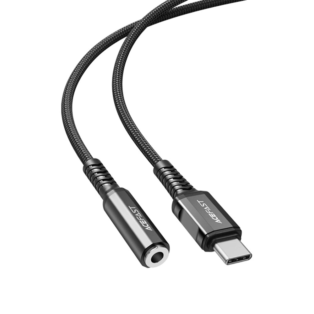 Adaptor Audio USB-C - 3.5mm Acefast C1-07, Negru