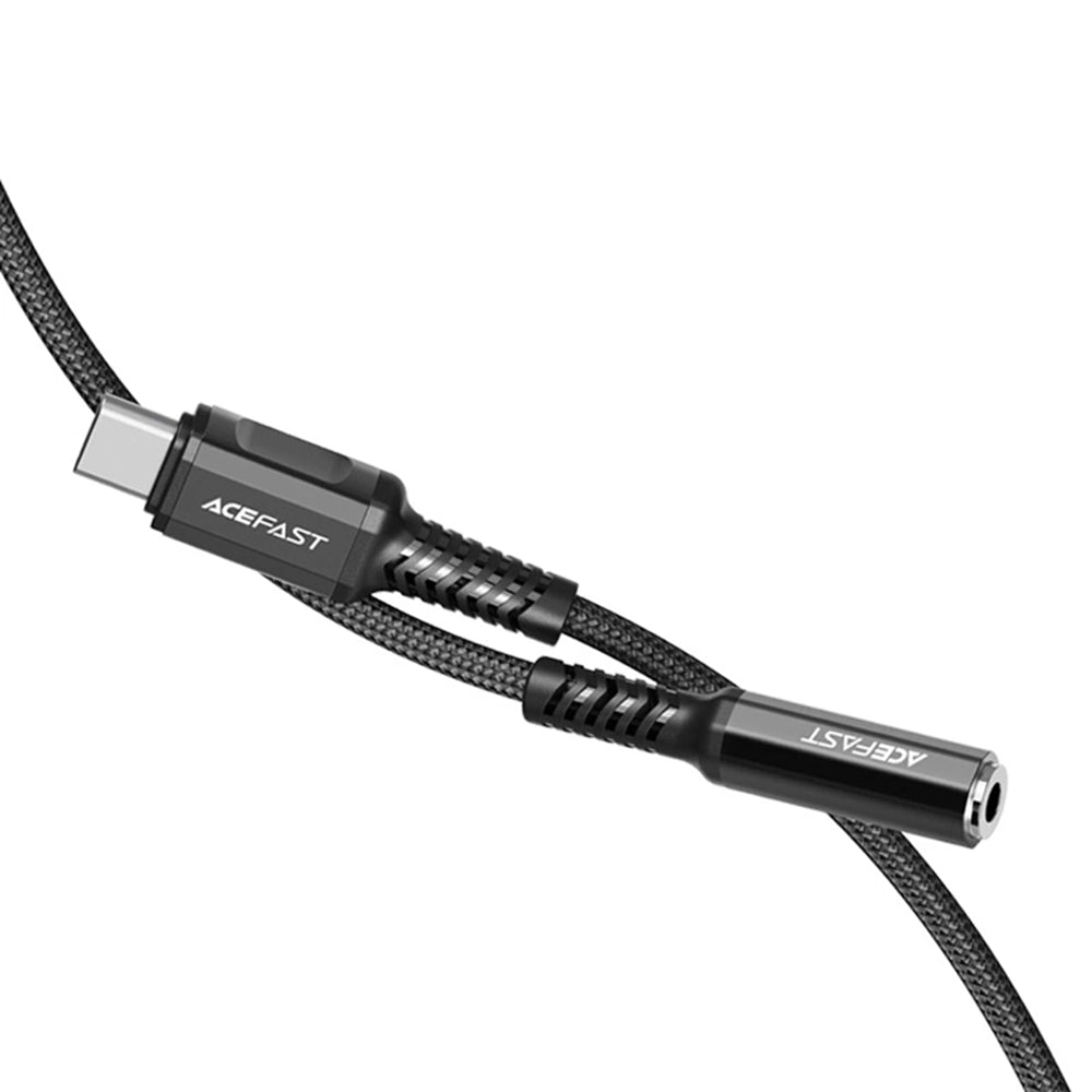 Adaptor Audio USB-C - 3.5mm Acefast C1-07, Negru
