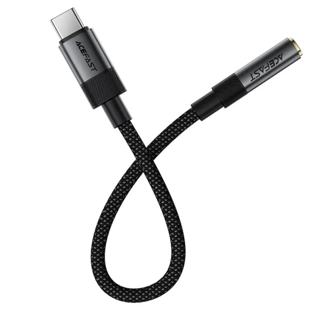Adaptor Audio USB-C - 3.5mm Acefast J12, Negru