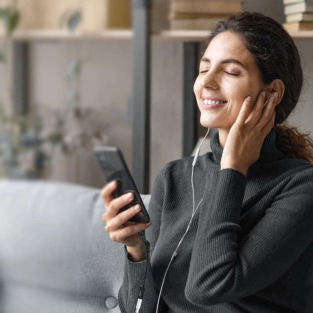 Adaptor Audio USB-C - 3.5mm Acefast J12, Negru