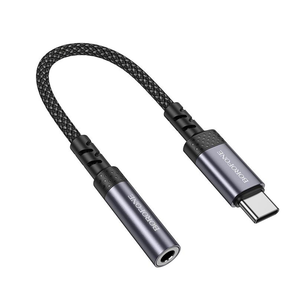 Adaptor Audio USB-C - 3.5mm Borofone BV24, Gri