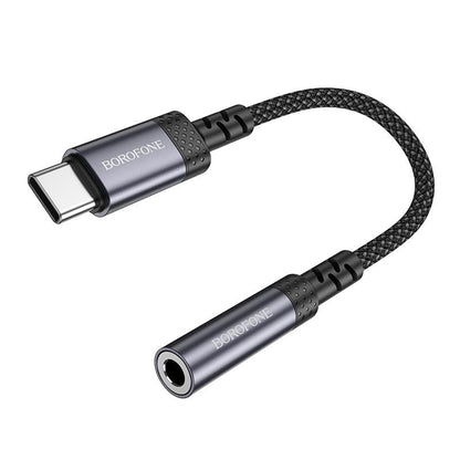 Adaptor Audio USB-C - 3.5mm Borofone BV24, Gri