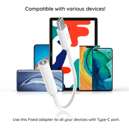 Adaptor Audio USB-C - 3.5mm Fixed, Alb