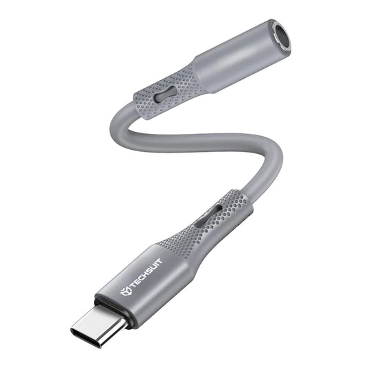 Adaptor Audio USB-C - 3.5mm Techsuit AC1 SoundFlex, Gri