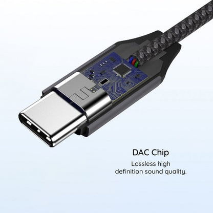 Adaptor Audio USB-C - 3.5mm Techsuit AC8 MusicDox, Gri