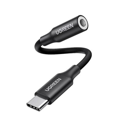 Adaptor Audio USB-C - 3.5mm UGREEN AV161, Negru