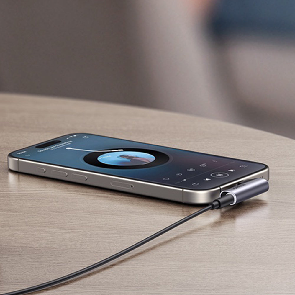 Adaptor Audio USB-C - 3.5mm UGREEN CM460 (20194) Angled, Gri