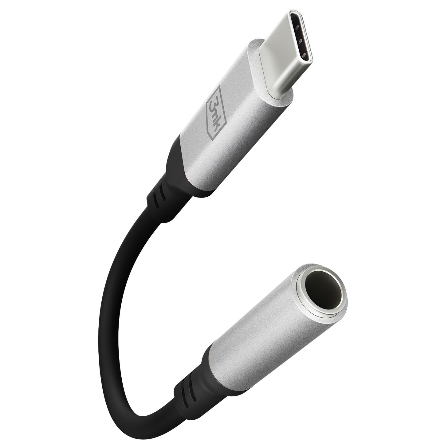 Adaptor Audio USB-C - 3.5mm 3MK, Argintiu