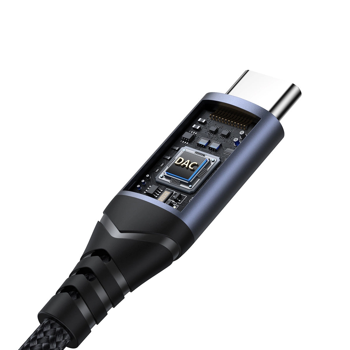 Adaptor Audio USB-C - 3.5mm Joyroom SY-C01, Negru
