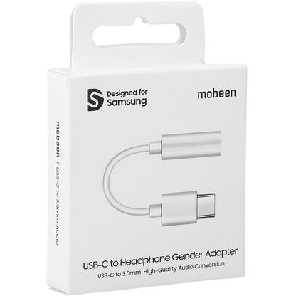 Adaptor Audio USB-C - 3.5mm Mobeen by Samsung, Alb GP-TGU023AEAWW