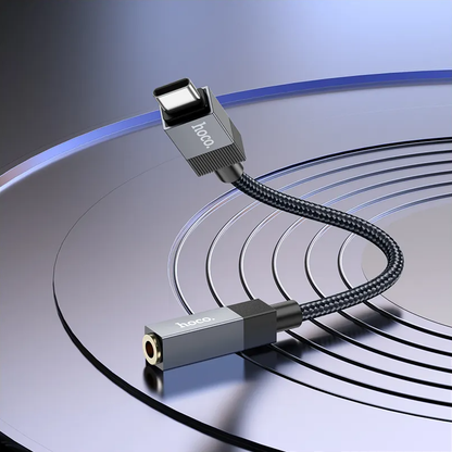 Adaptor Audio USB-C - 3.5mm HOCO UPA32C, Negru