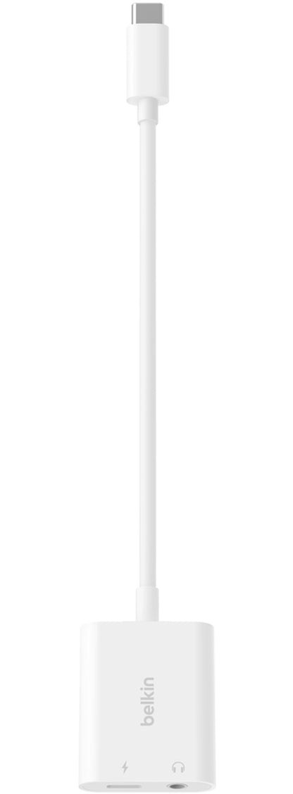 Adaptor Audio USB-C - 3.5mm / USB-C Belkin RockStar, Negru NPA004btBK