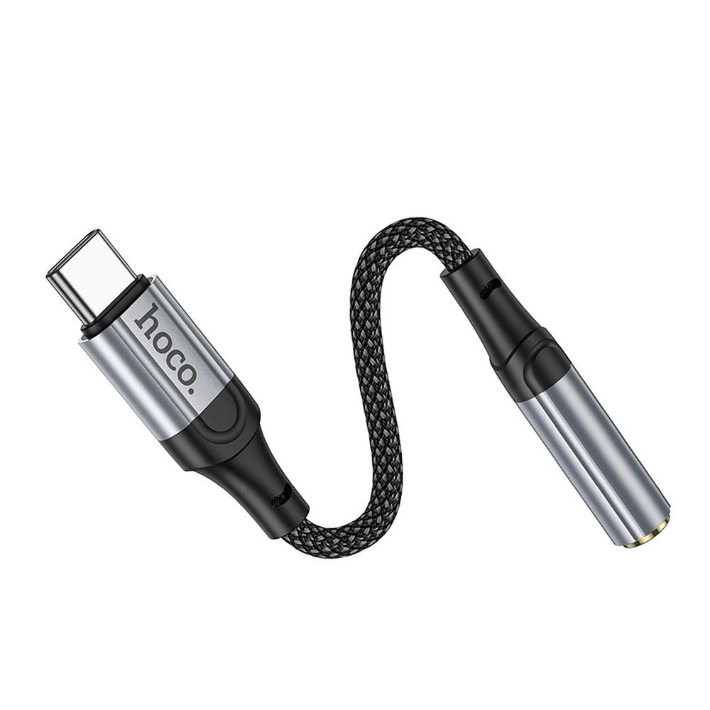 Adaptor Audio USB-C - 3.5mm HOCO LS36, Gri